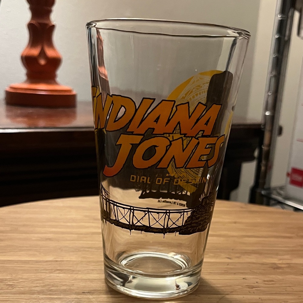 Indiana Jones & The Dial of Destiny Alamo Drafthouse 16oz Pint Glass NWOT